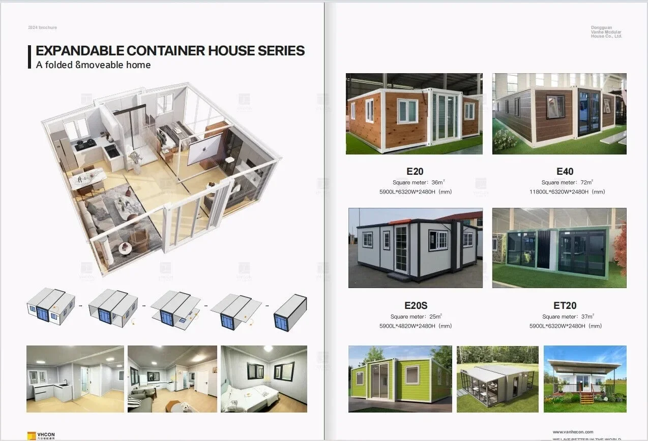 Sustainable Living House - Maisons conteneurs préfabriquées pliables et extensibles