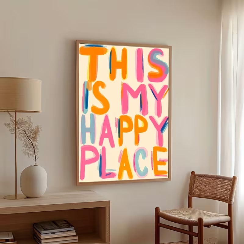 Sustainable Living Products - Impression sur toile de citations modernes