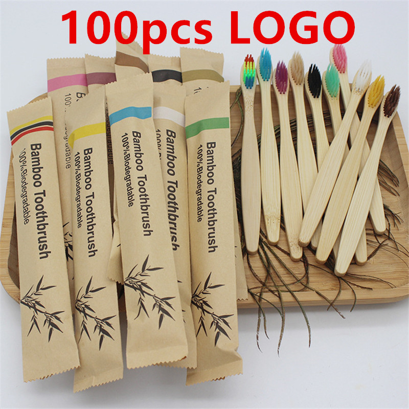 Bamboo Toothbrush Set - Brosse à dents en bambou à