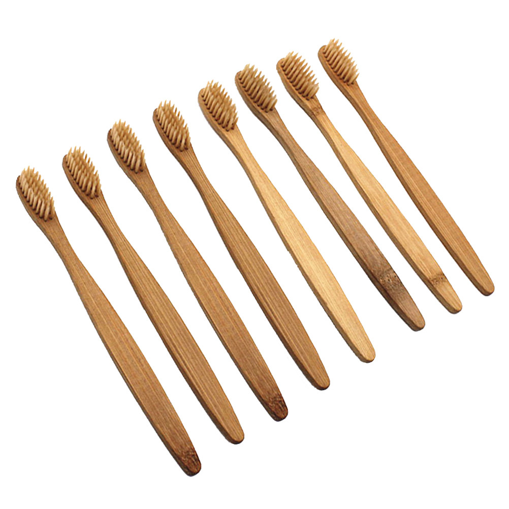8 brosses à dents en bambou à  - Bamboo Toothbrush Set avis et prix