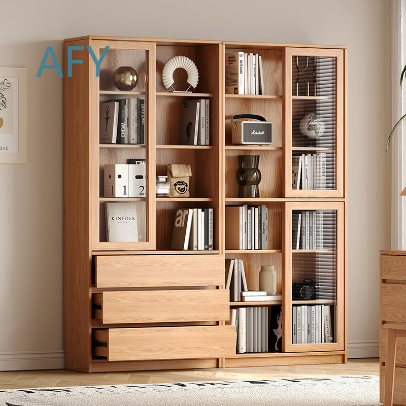 Bibliothèque en chêne massif a - Muji Home Storage avis et prix