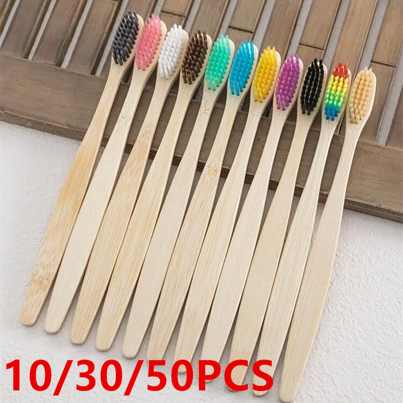 Lot de 10 brosses à dents en b - Bamboo Toothbrush Set avis et prix