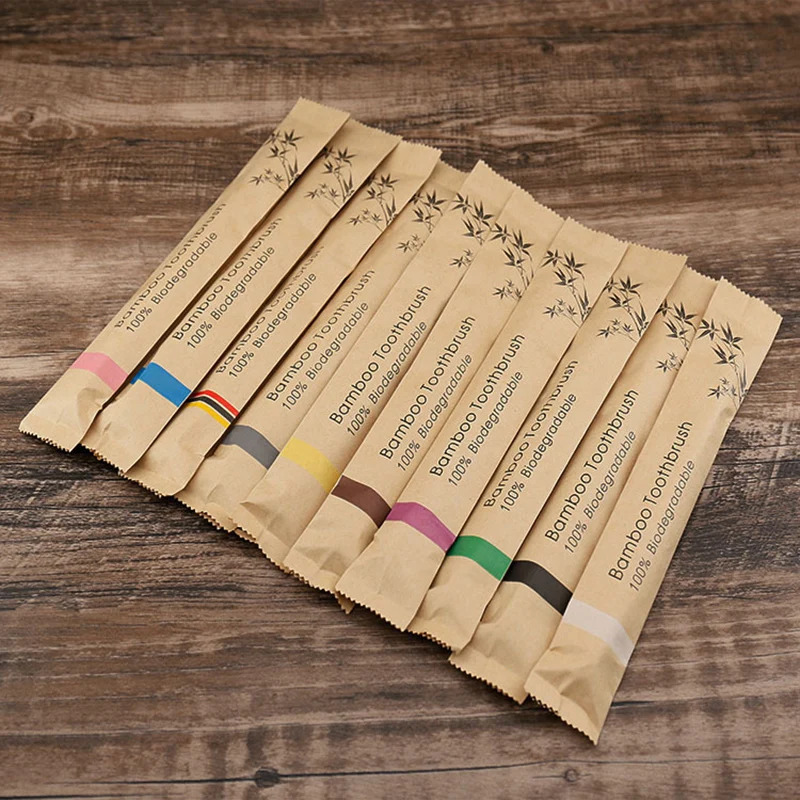 Brosses à dents en bambou, 5 à - Bamboo Toothbrush Set avis et prix