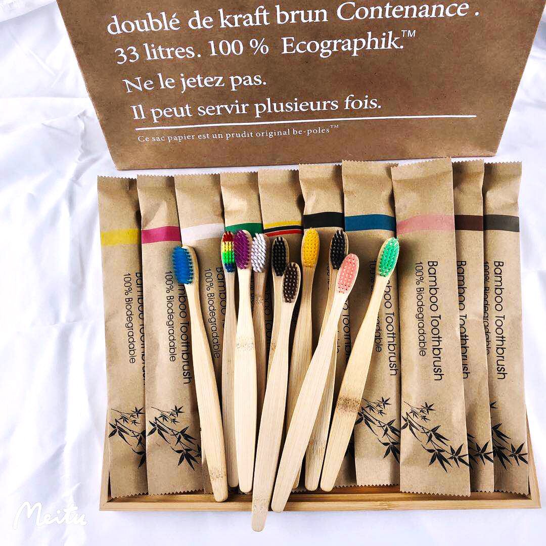 Couleur aléatoire 5/10 pièces  - Bamboo Toothbrush Set avis et prix