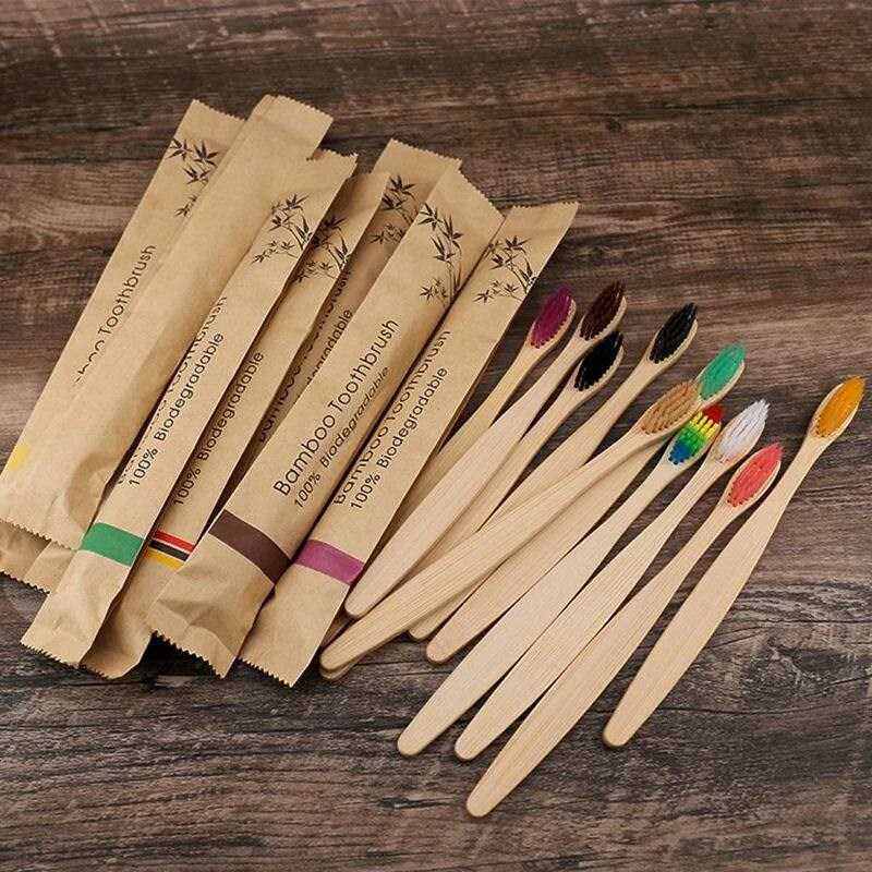 Couleur aléatoire 5/10 pièces  - Bamboo Toothbrush Set avis et prix
