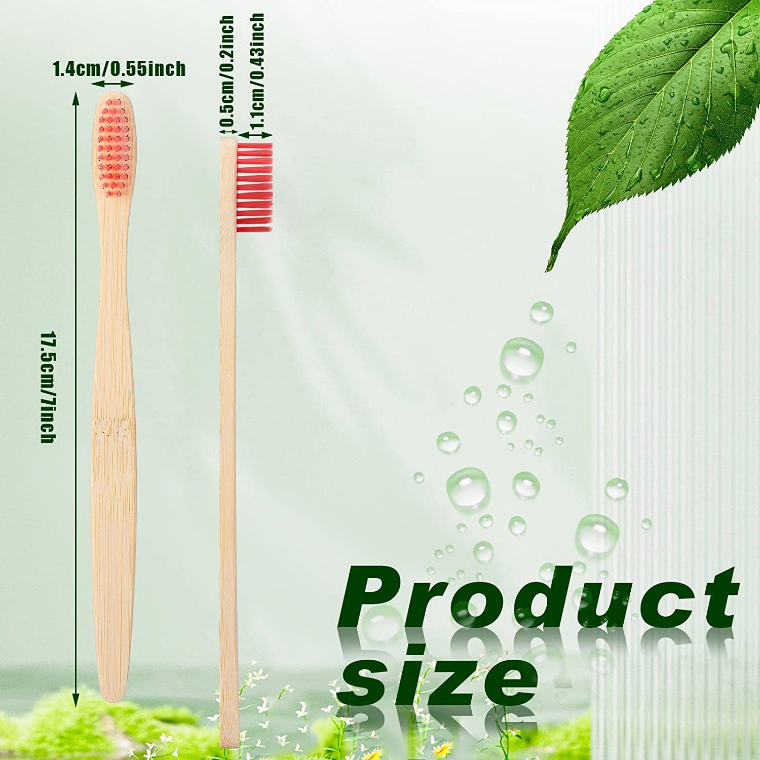 Brosse à Dents en Bambou avec  - Bamboo Toothbrush Set avis et prix