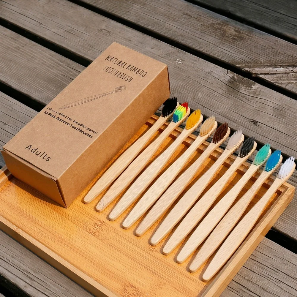 Ensemble de 10 brosses à dents - Bamboo Toothbrush Set avis et prix