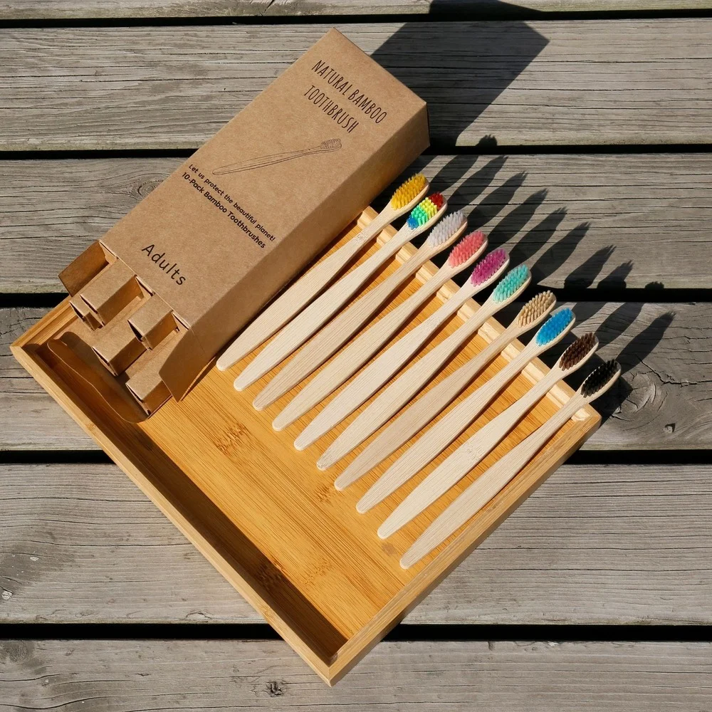 Ensemble de 10 brosses à dents - Bamboo Toothbrush Set avis et prix