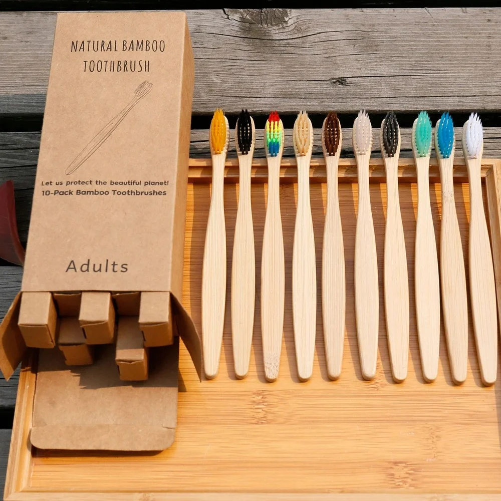 Ensemble de 10 brosses à dents - Bamboo Toothbrush Set avis et prix