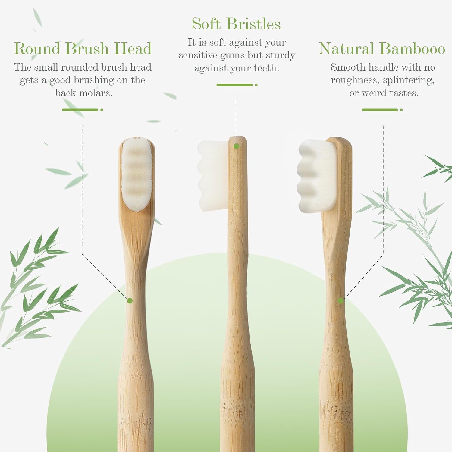 4 pièces de brosses à dents en - Bamboo Toothbrush Set avis et prix