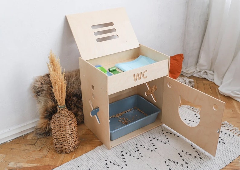 Bac à litière élégant en bambo - Sustainable Living House avis et prix