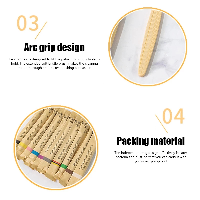 Brosses à dents en bambou 100  - Bamboo Toothbrush Set avis et prix
